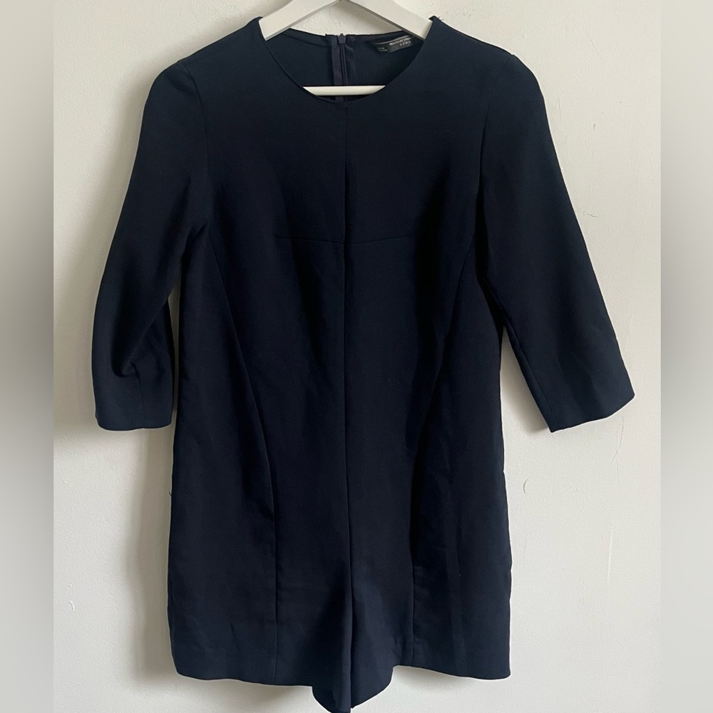 Zara navy blue short Jumpsuit Romper size XS